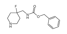 Benzyl ((4-fluoropiperidin-4-yl)methyl)carbamate Structure