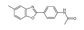 N-[4-(5-Methyl-benzooxazol-2-yl)-phenyl]-acetamide结构式