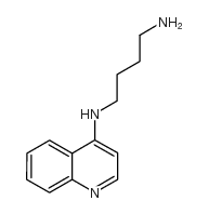 4-(4-氨基丁1-基)氨基喹啉结构式