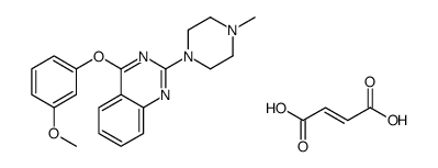 (E)-but-2-enedioic acid,4-(3-methoxyphenoxy)-2-(4-methylpiperazin-1-yl)quinazoline Structure