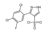5-(2,4-dichloro-5-fluorophenyl)-1H-pyrazole-4-sulfonyl chloride Structure