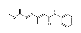 methyl (E,E)-3-methyl-4-phenylcarbamoyl-1,2-diazabuta-1,3-diene-1-carboxylate Structure