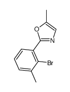 2-(2-bromo-3-methylphenyl)-5-methyloxazole Structure