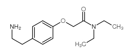 2-[4-(2-氨基乙基)-苯氧基]-N,N-二乙基乙酰胺结构式