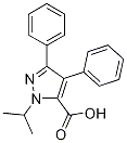 1-isopropyl-3,4-diphenyl-1H-pyrazol-5-carboxylic acid Structure