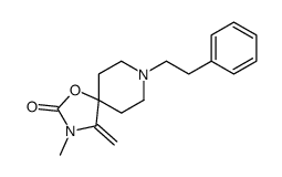 3-methyl-4-methylidene-8-(2-phenylethyl)-1-oxa-3,8-diazaspiro[4.5]decan-2-one Structure
