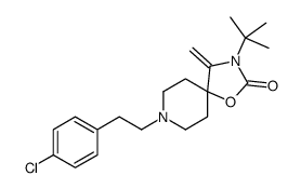3-tert-butyl-8-[2-(4-chlorophenyl)ethyl]-4-methylidene-1-oxa-3,8-diazaspiro[4.5]decan-2-one Structure