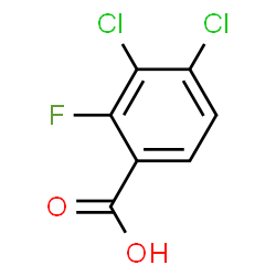 3,4-Dichloro-2-fluorobenzoic acid Structure