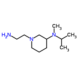 1-(2-Aminoethyl)-N-isopropyl-N-methyl-3-piperidinamine结构式