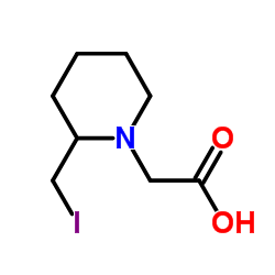 [2-(Iodomethyl)-1-piperidinyl]acetic acid Structure