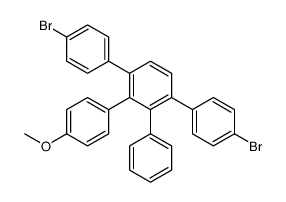 1,4-bis(4-bromophenyl)-2-(4-methoxyphenyl)-3-phenylbenzene结构式