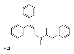 N-methyl-3,3-diphenyl-N-(1-phenylpropan-2-yl)prop-2-en-1-amine,hydrochloride结构式