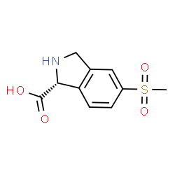 (R)-5-(methylsulfonyl)isoindoline-1-carboxylic acid Structure