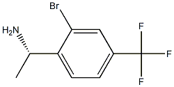 (1S)-1-[2-BROMO-4-(TRIFLUOROMETHYL)PHENYL]ETHYLAMINE结构式