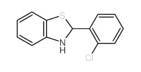 2-(2-chlorophenyl)-2,3-dihydrobenzothiazole结构式