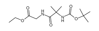 Boc-Aib-Gly-OEt Structure