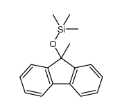 trimethyl(9-methyl-9H-fluoren-9-yloxy)silane结构式