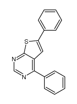 4,6-diphenylthieno[2,3-d]pyrimidine结构式