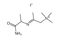 2-((1-amino-1-oxopropan-2-yl)imino)-N,N,N-trimethylpropan-1-aminium iodide结构式