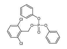 (2,6-dichlorophenyl)methyl diphenyl phosphate结构式