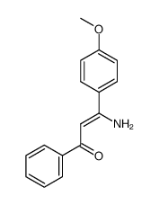 3-amino-3-(4-methoxyphenyl)-1-phenylprop-2-en-1-one结构式