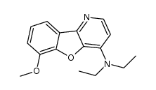 6-methoxy-4-(N,N-diethylamino)benzo[b]furo[3,2-b]pyridine结构式