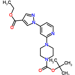 tert-butyl 4-(4-(4-(ethoxycarbonyl)-1H-pyrazol-1-yl)pyridin-2-yl)piperazine-1-carboxylate图片