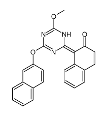 1-(4-methoxy-6-naphthalen-2-yloxy-1H-1,3,5-triazin-2-ylidene)naphthalen-2-one Structure