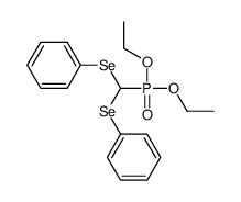 [diethoxyphosphoryl(phenylselanyl)methyl]selanylbenzene Structure