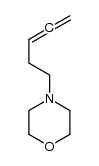 4-(penta-3,4-dien-1-yl)morpholine结构式