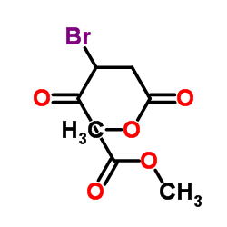 Dimethyl 3-bromo-2-oxopentanedioate structure