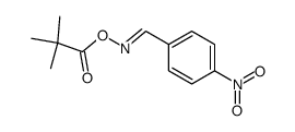 (E)-4-nitrobenzaldehyde O-pivaloyl oxime Structure