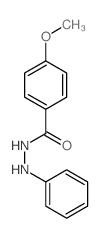 Benzoic acid,4-methoxy-, 2-phenylhydrazide结构式
