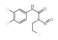 Urea,N-(2-chloroethyl)-N'-(3,4-dichlorophenyl)-N-nitroso-结构式