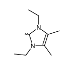 1,3-diethyl-4,5-dimethylimidazol-2-ylidene结构式