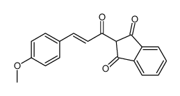 2-[3-(4-methoxyphenyl)prop-2-enoyl]indene-1,3-dione Structure