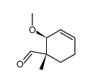 3-Cyclohexene-1-carboxaldehyde, 2-methoxy-1-methyl-, (1S-trans)- (9CI) Structure