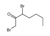 1,3-Dibromo-2-heptanone Structure