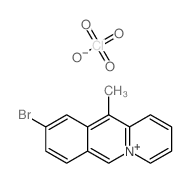 9-bromo-11-methylbenzo[b]quinolizin-5-ium,perchlorate Structure