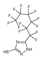 5-(1,1,2,2,3,3,4,4,5,5,6,6,6-tridecafluorohexyl)-1,2-dihydro-1,2,4-triazole-3-thione结构式