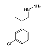 1-(m-Chloro-α-methylphenethyl)hydrazine Structure