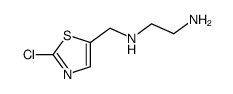 N-[(2-chloro-1,3-thiazol-5-yl)methyl]ethane-1,2-diamine结构式
