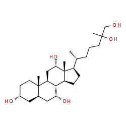 5α-Cholestane-3α,7α,12α,25,26-pentaol结构式