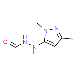 Hydrazinecarboxaldehyde,2-(1,3-dimethyl-1H-pyrazol-5-yl)- (9CI) Structure