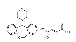 (Z)-but-2-enedioic acid,1-(6,11-dihydrobenzo[c][1]benzoxepin-11-yl)-4-methylpiperazine结构式