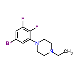 1-(5-Bromo-2,3-difluorophenyl)-4-ethylpiperazine Structure