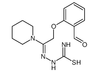 [(E)-[2-(2-formylphenoxy)-1-piperidin-1-ylethylidene]amino]thiourea Structure