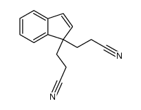 3,3'-indene-1,1-diyl-di-propionitrile Structure