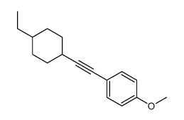 1-[2-(4-ethylcyclohexyl)ethynyl]-4-methoxybenzene结构式