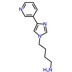 4-[4-(3-Pyridyl)imidazol-1-yl]butylamine Structure